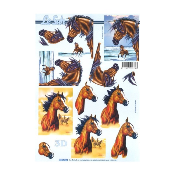 Carte 3D à découper - chevaux - 4169694 - Photo n°1