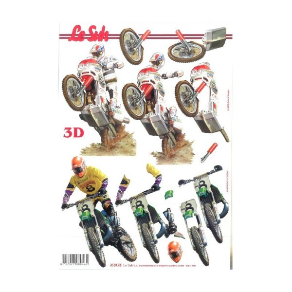 Carte 3D à découper - motos - 416948 - Photo n°1