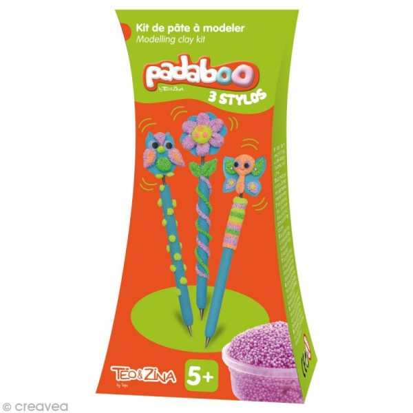 Kit de pâte à modeler Padaboo - 3 stylos - Photo n°1