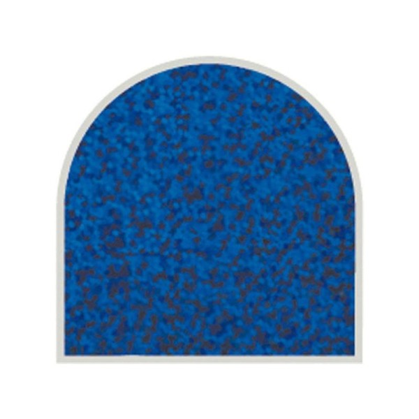 Feuille autocollante 10x23 cm bleu grosses paillettes - Photo n°1