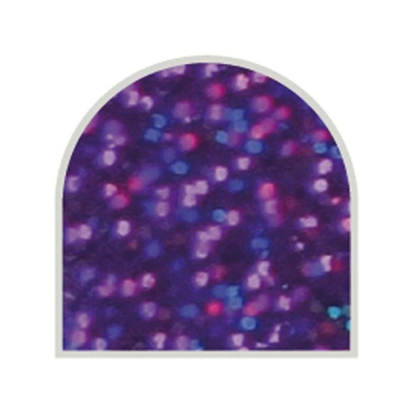 Feuille autocollante 10x23 cm violet grosses paillettes - Photo n°1