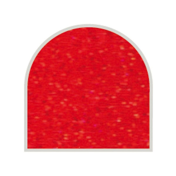 Feuille autocollante 10x23 cm rouge pailleté transparent - Photo n°1