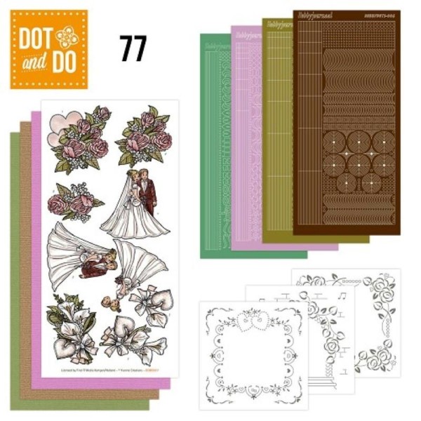 Dot and do 077 - kit Carte 3D - mariage - Photo n°1