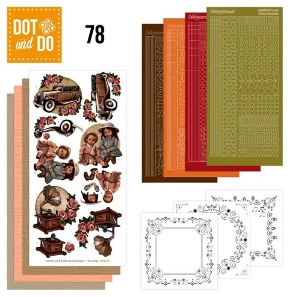 Dot and do 078 - kit Carte 3D - vintage - Photo n°1