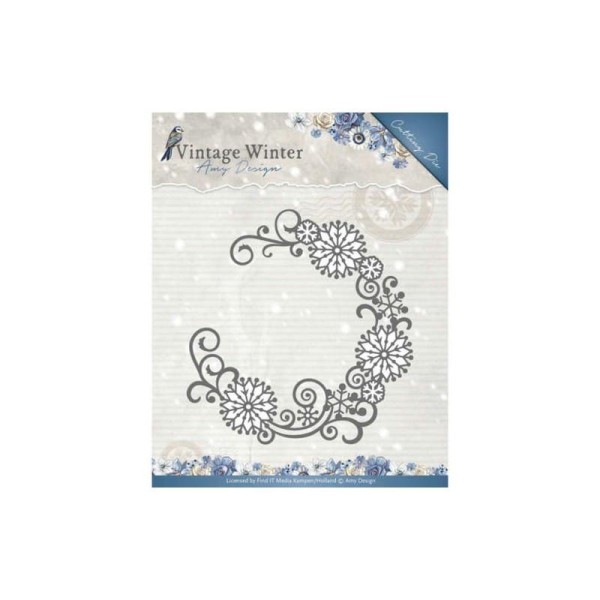Die - amy design - snowflake swirl round 12.2 x 12.2 cm - Photo n°1