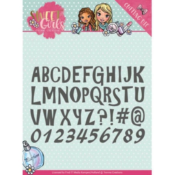 Die - yvonne creations - sweet girls - lovely alphabet - Photo n°1