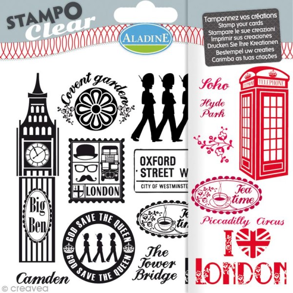 Tampon clear Aladine - Londres x 15 - Planche 15 x 12,5 cm - Photo n°1