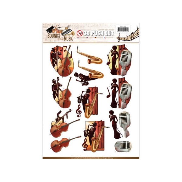 Carte 3D prédéc. - SB10242 - sounds of music - jazz - Photo n°1