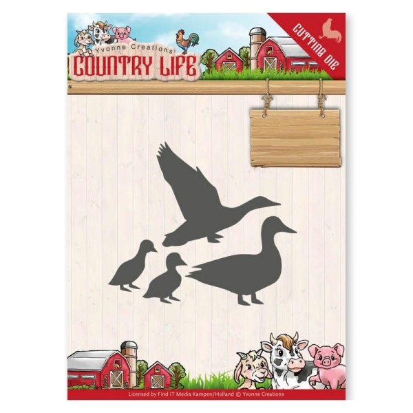 Dies - yvonne creations - country life - canards - Photo n°1