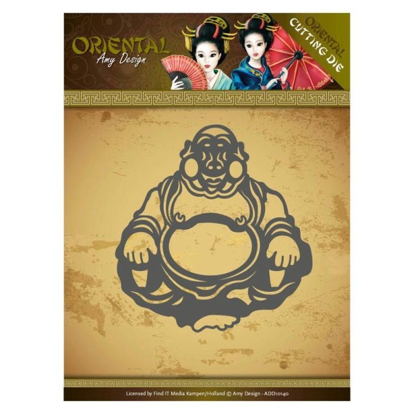 Die - amy design - oriental - happy bouddha 6.7x7 cm - Photo n°1