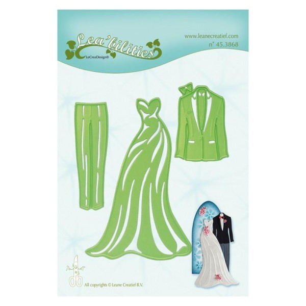 Die - leane creatif - costumes de mariage 10 x 6.5 cm - Photo n°1
