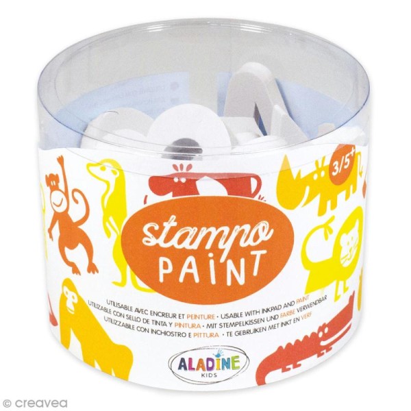 Kit de tampons Stampo Paint - Savane - 12 pcs - Photo n°1