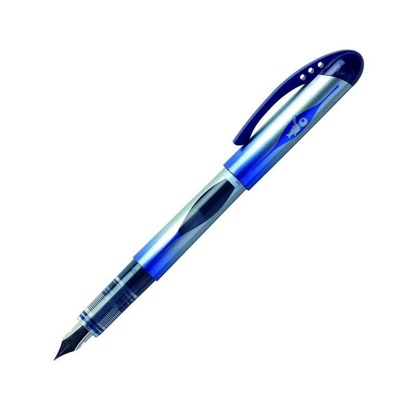 Stylo plume jetable bleu pointe moyenne BIC - Stylo plume - Creavea