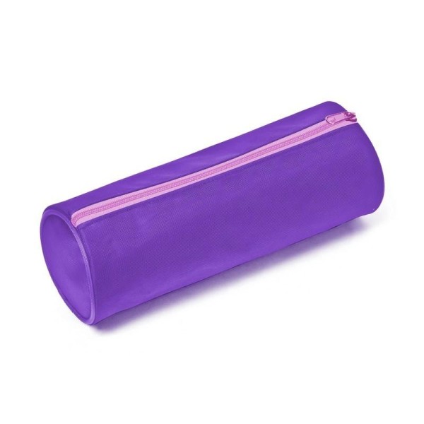 Trousse ronde 1 compartiment 22cm violet - Photo n°1