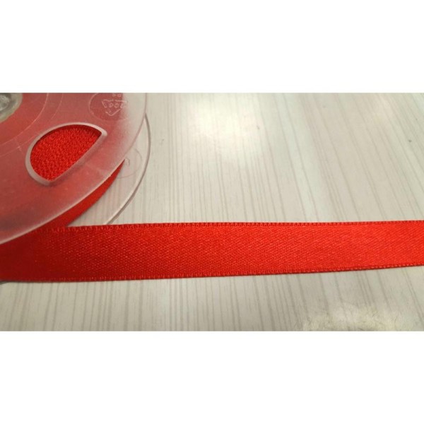 2m Ruban satin rouge 15mm double face - fillawant - Photo n°1