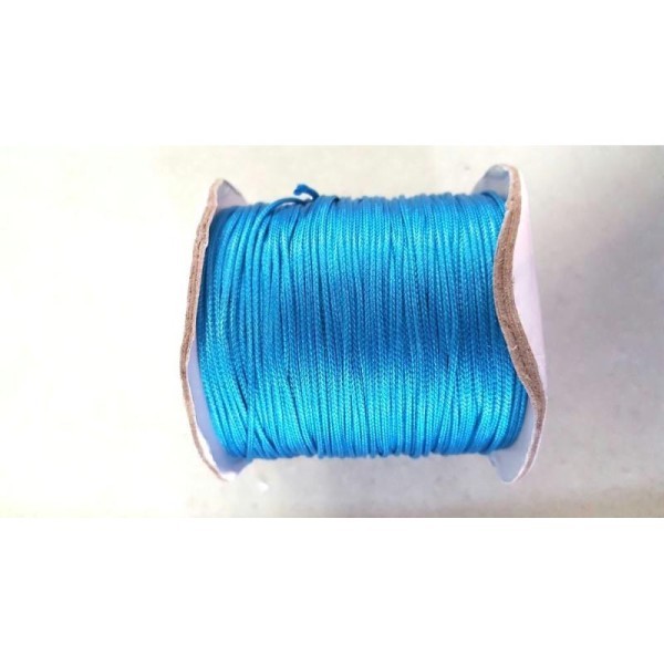 1m Fil nylon bleu turquoise , shamballa , macramé… 19 - Photo n°1