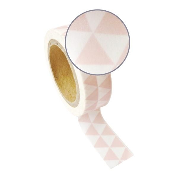 Masking Tape Avec Triangles Rose & Blancs - Photo n°3
