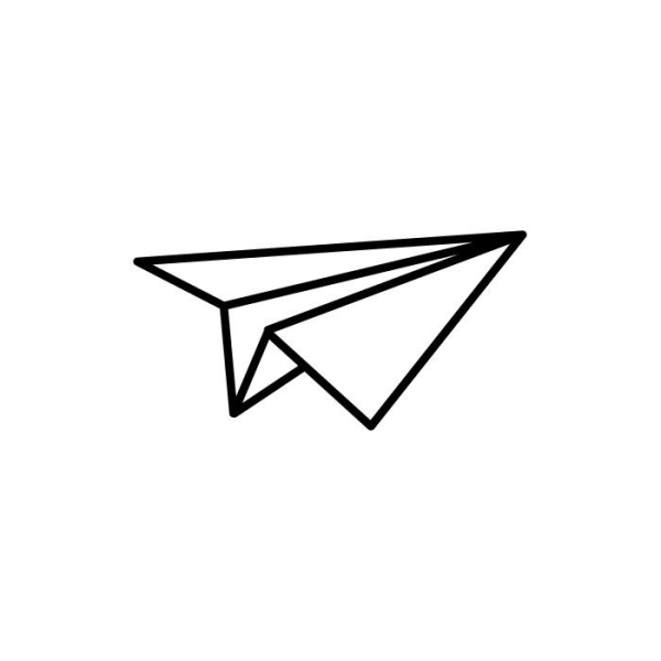 Tampon bois - avion origami - Photo n°1