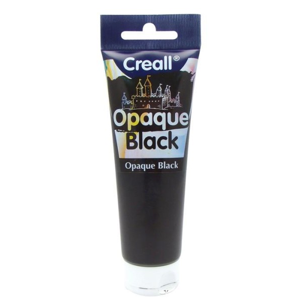 Peinture noire à gratter en tube - 120 ml CREALL - Photo n°1