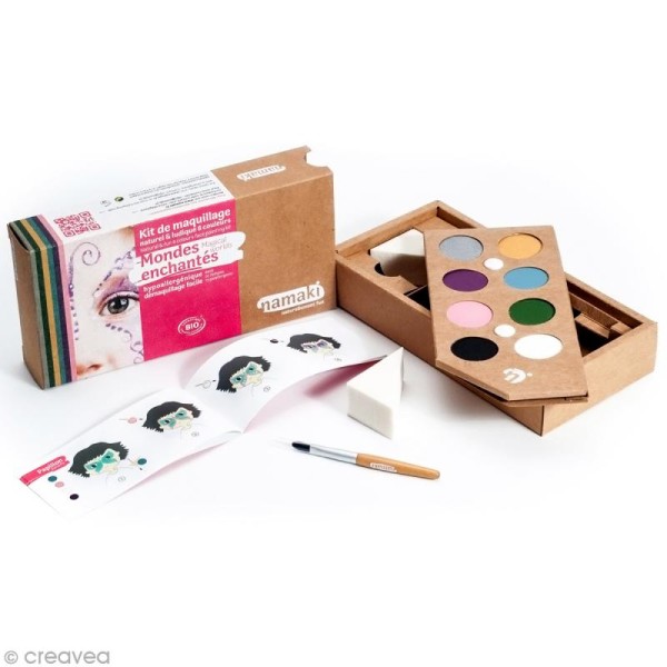 Kit de maquillage bio Mondes enchantés - 8 couleurs - Photo n°2