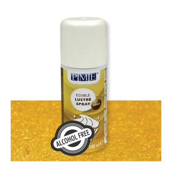 Spray lustrant alimentaire 100 ml - doré - Colorant alimentaire