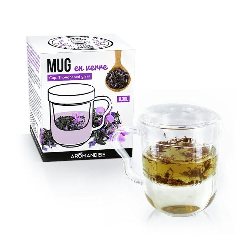 Tasse FLM Infuseur à Thé Filtres à thé avec Couvercle en Acier Inoxydable pour Théière Bouteille Mug 