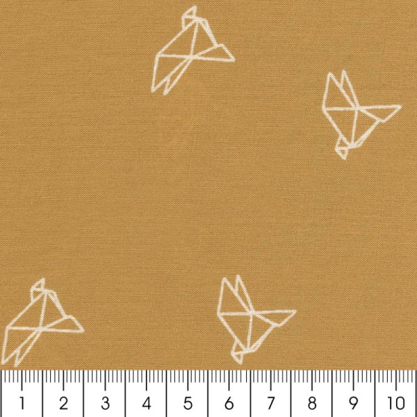 Tissu Atelier Brunette Overnight - Bye Bye Birdie - Par 10 cm (sur mesure) - Photo n°2