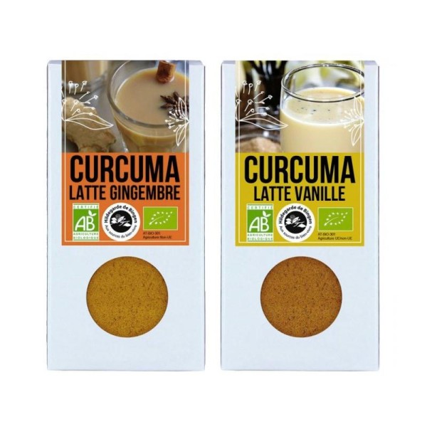 Duo de Latte - curcuma gingembre & curcuma vanille - Photo n°1