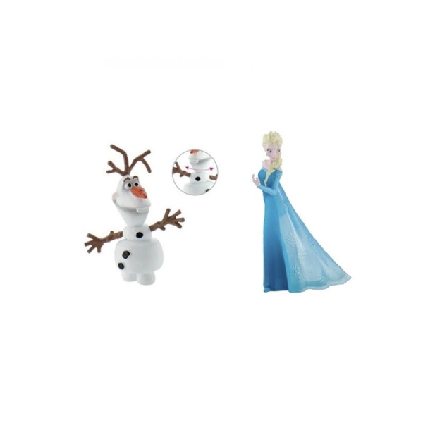 Figurines La Reine des Neiges Olaf & Elsa - Photo n°1