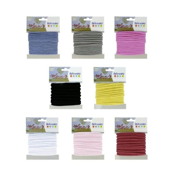 Kit de fils à tricotin - 8 couleurs x 5 m - Photo n°1