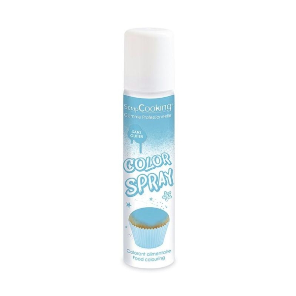 Spray à pâtisserie bleu 75 ml - Colorant alimentaire - Creavea