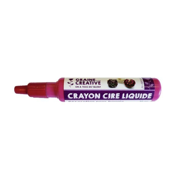 Crayon cire liquide pour bougie - Rouge - Photo n°1