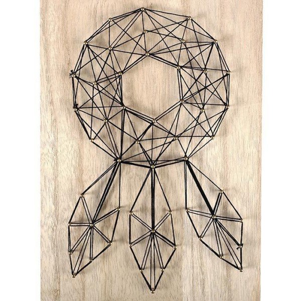 Coffret String Art - Tableau Attrape-Rêves Art Filaire 20 X 30 Cm - Photo n°1