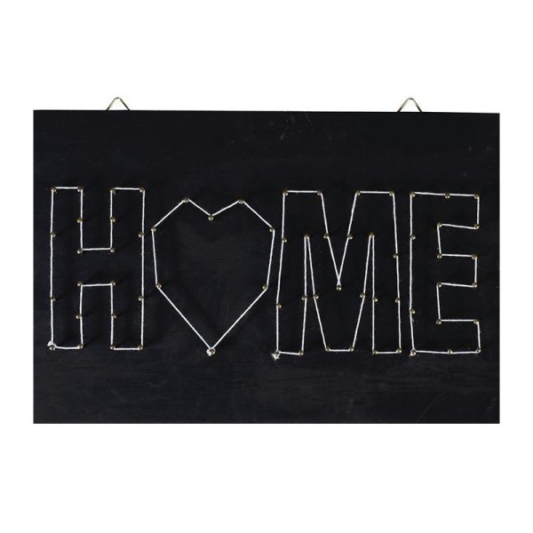 Coffret String Art - Tableau noir Home déco art filaire 30 x 22 cm - Photo n°3