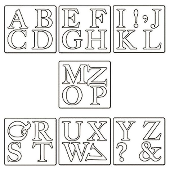 Matrice De Découpe - Alphabet En Majuscule Xl - Photo n°1