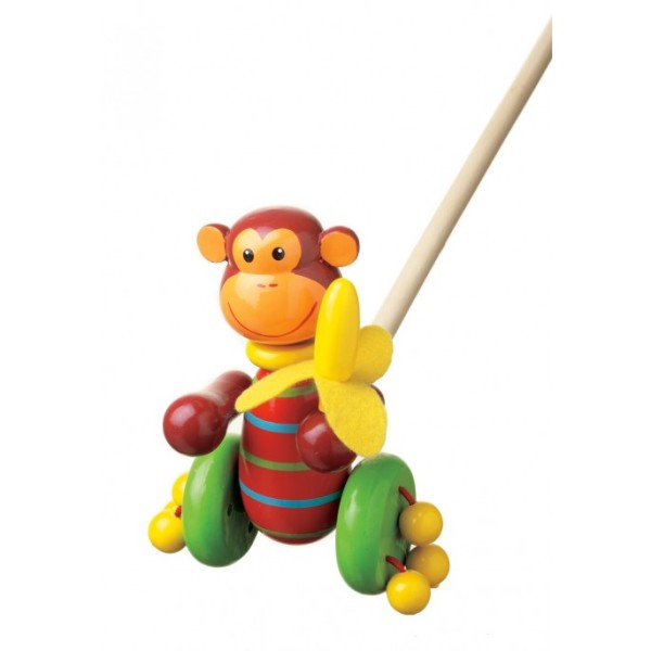 Le singe à pousser - à partir de 12 mois Orange Tree Toys - Photo n°1
