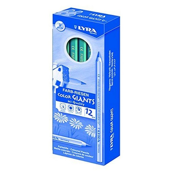LYRA set de couleur dans emballage en carton avec 12 farbstiften bleu paon - Photo n°1