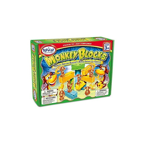 Popular Playthings - 58127 - Jeux De Construction - Monkey Blocks - 18 Pièces - Multicolore - Photo n°1
