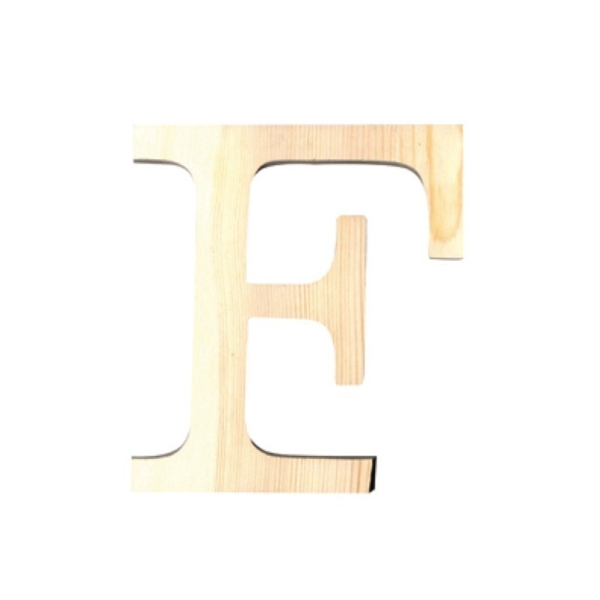 Lettre en bois petit modele F 11,5cm - Photo n°1