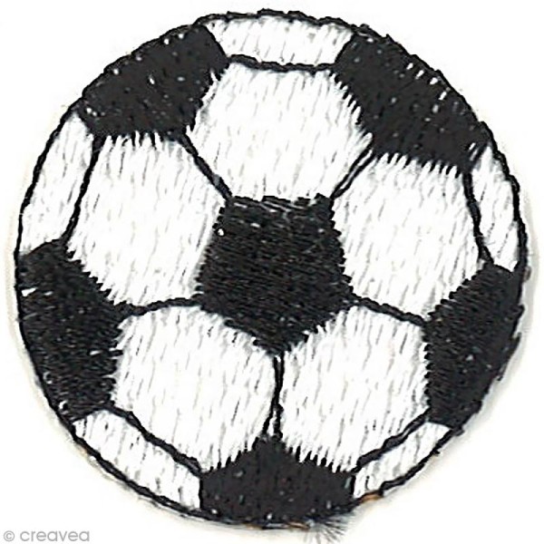Motif thermocollant Football - Ballon de foot - 3 x 3 cm - Photo n°1