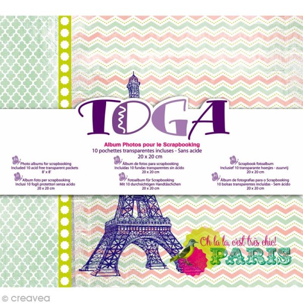 Album scrapbooking Toga - Paris - 20 x 20 cm - Photo n°1