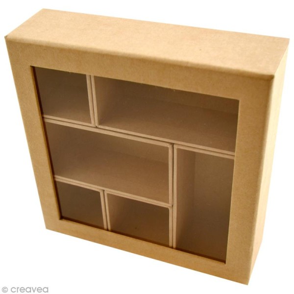 Boîte vitrine Shadow box - 16,7 x 16,7 x 5 cm - DIY with Toga - Photo n°2