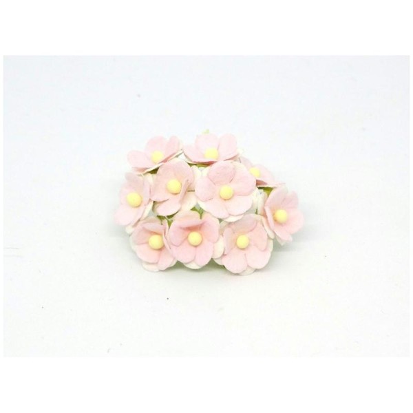 10 fleurs Sweetheart Blossom 1,5cm - Doux rose - Photo n°1