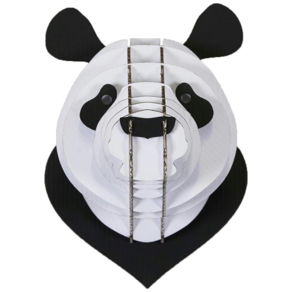 Trophée Panda en Carton Noir et Blanc M 15x20x15 Animatomy - Photo n°1