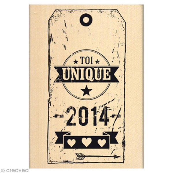 Tampon 100% grunge - Tag Unique 2014 - 7 x 10 cm - Photo n°1