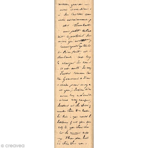 Tampon C'est le printemps - Fond manuscrit - 4 x 15 cm - Photo n°1