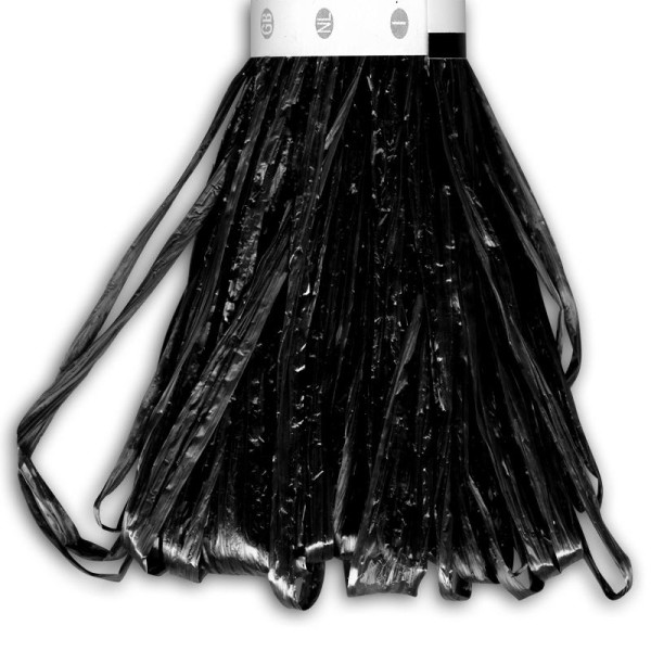 Raphia synthétique brillant noir x 20 m - Photo n°1