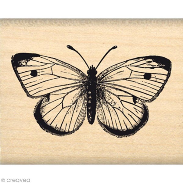 Tampon Envolée de douceurs - Joli papillon - 4 x 5 cm - Photo n°1