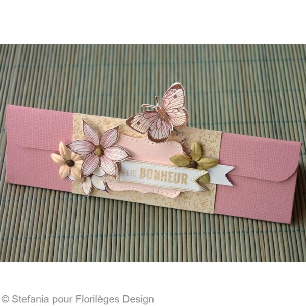 Tampon Envolée de douceurs - Jolie fleur lignée - 5 x 5 cm - Photo n°6