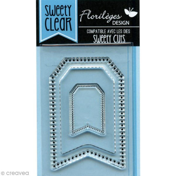 Tampon Sweety clear 4 x 6 cm - Tags points x 2 - Photo n°1